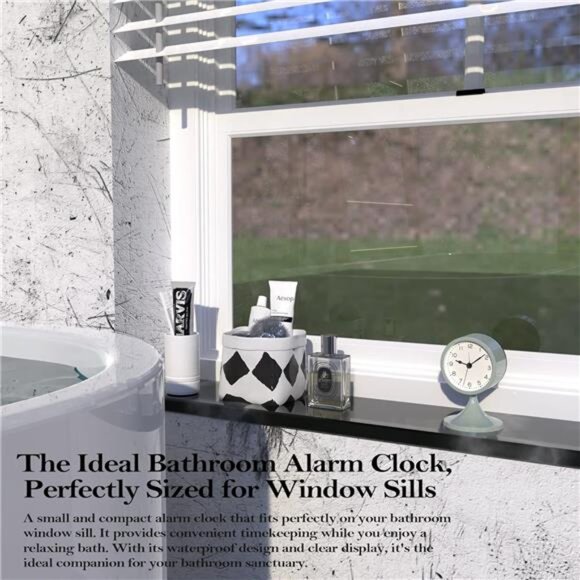 Cute Analog Alarm Clock, Small Retro Table Clock Battery - Picture 4 of 7